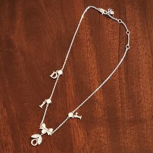 Dior Silver Charm Necklace